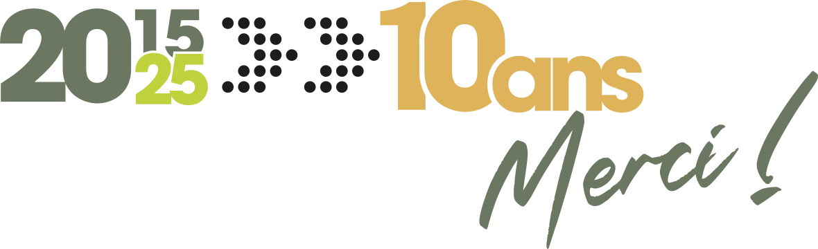 logo anniversaire 10 ans agence de communication web a marmande