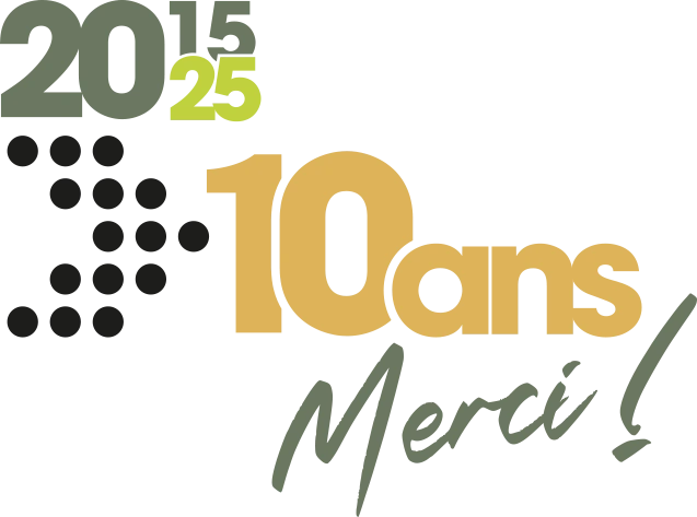 logo anniversaire 10 ans agence de communication web a marmande